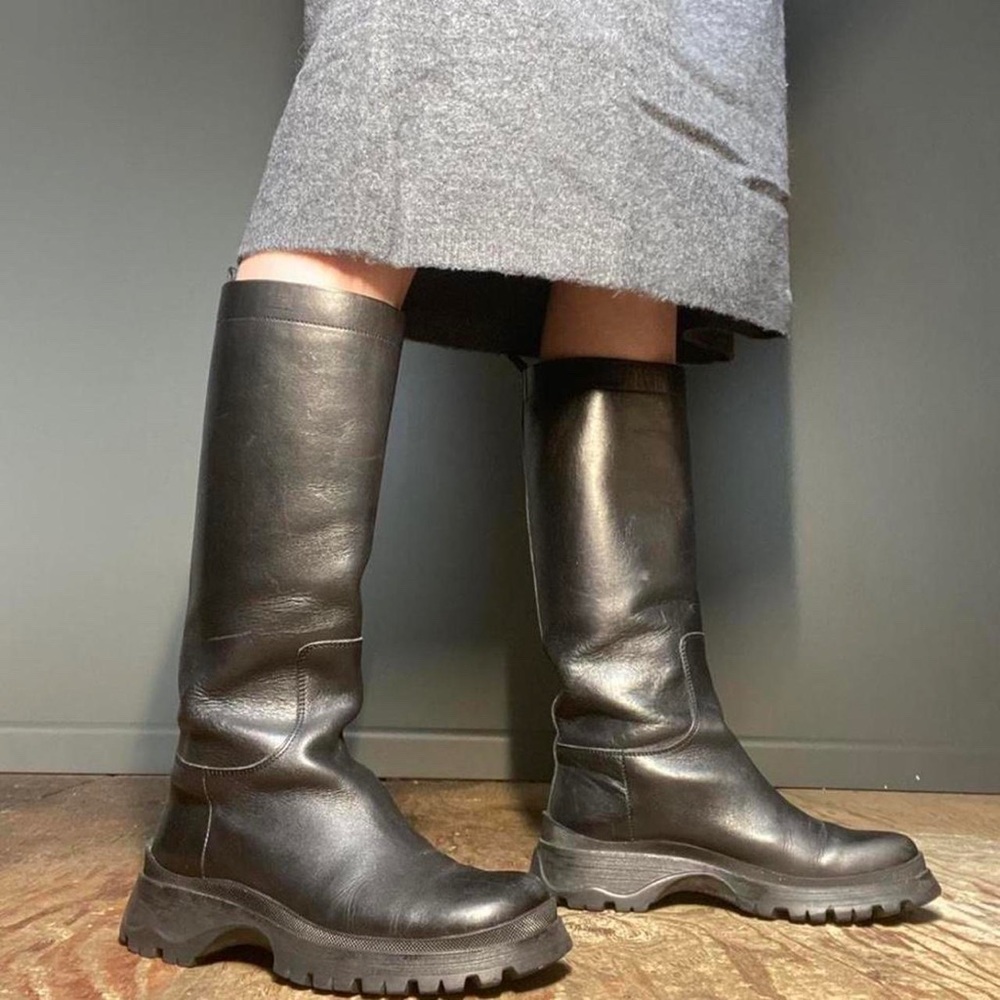 prada women’s combat boots! fits size 5.5-6